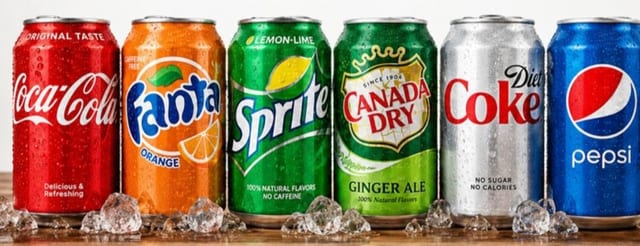 Soda Cans.